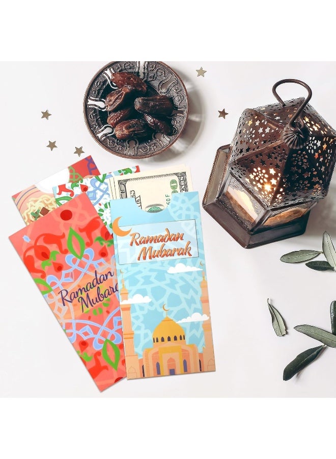 4 PCS Eid Mubarak Money Envelopes, Holiday Celebrations Envelopes, Islamic Money Holders for Ramadan Eids Mubarak Birthday Wedding Baby Shower Anniversary - Image 3